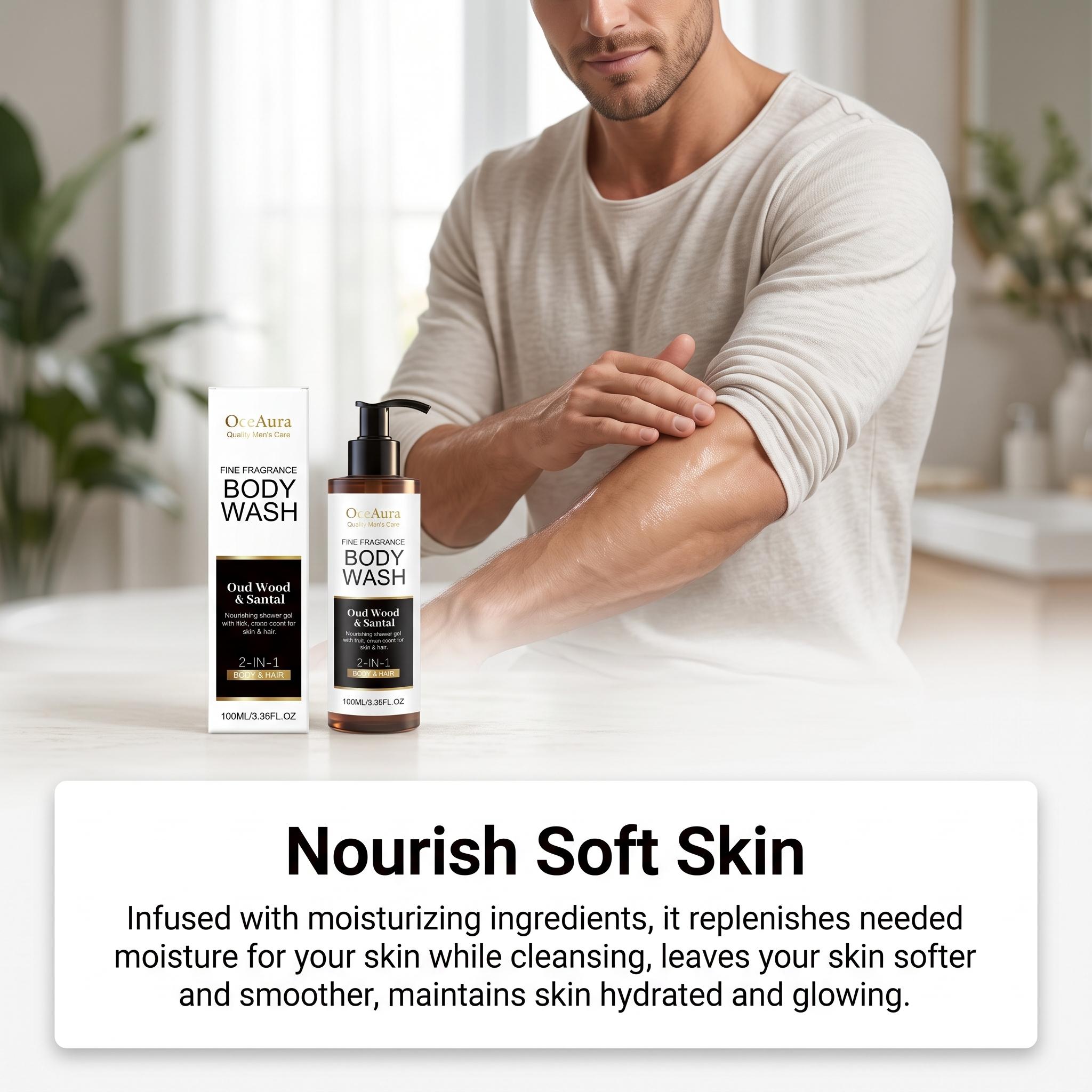 OceAura Sabun Mandi Kayu Cenda - Perfume Fragrance Body Wash ulasan dan harga